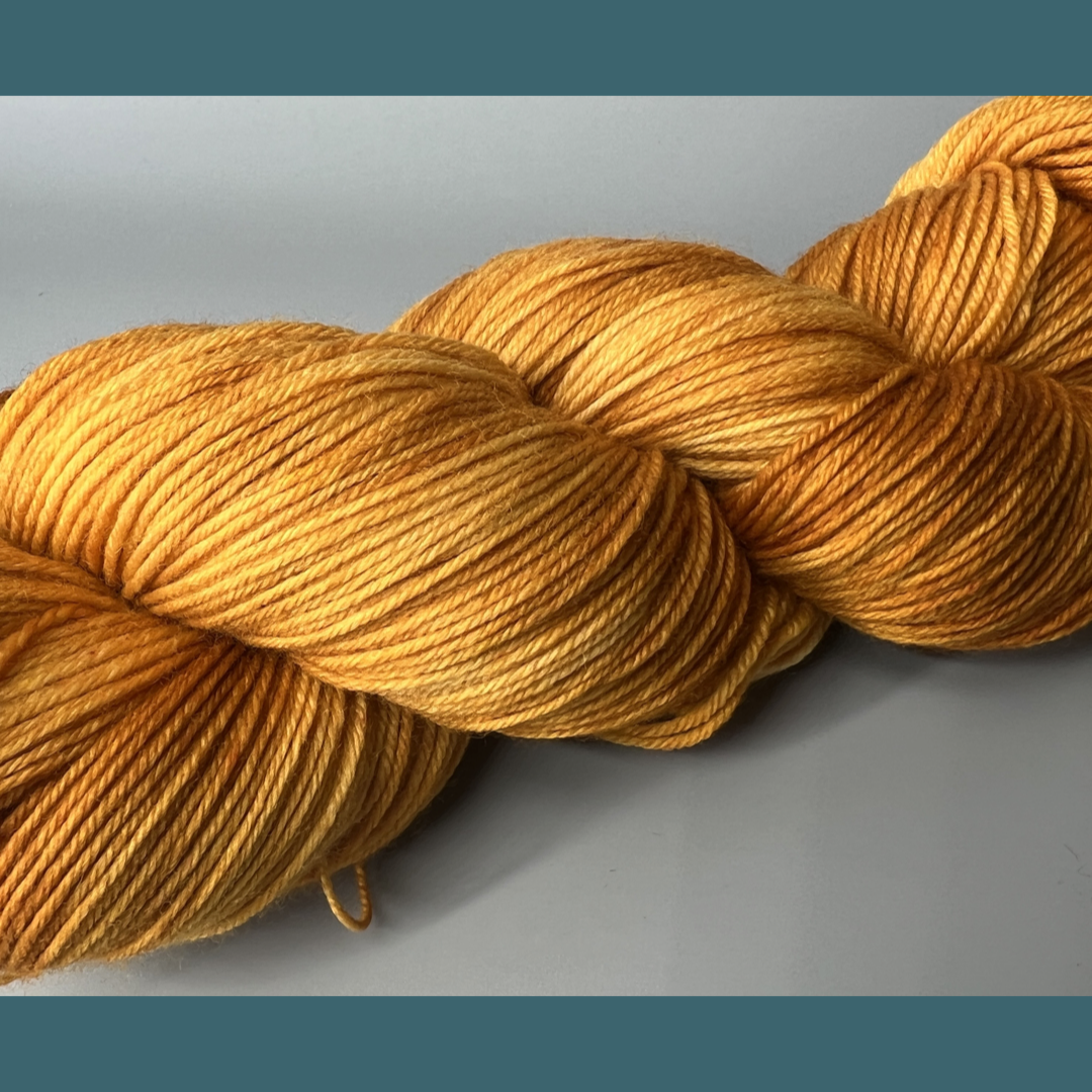 Spicy Mustard Hand Dyed Yarn