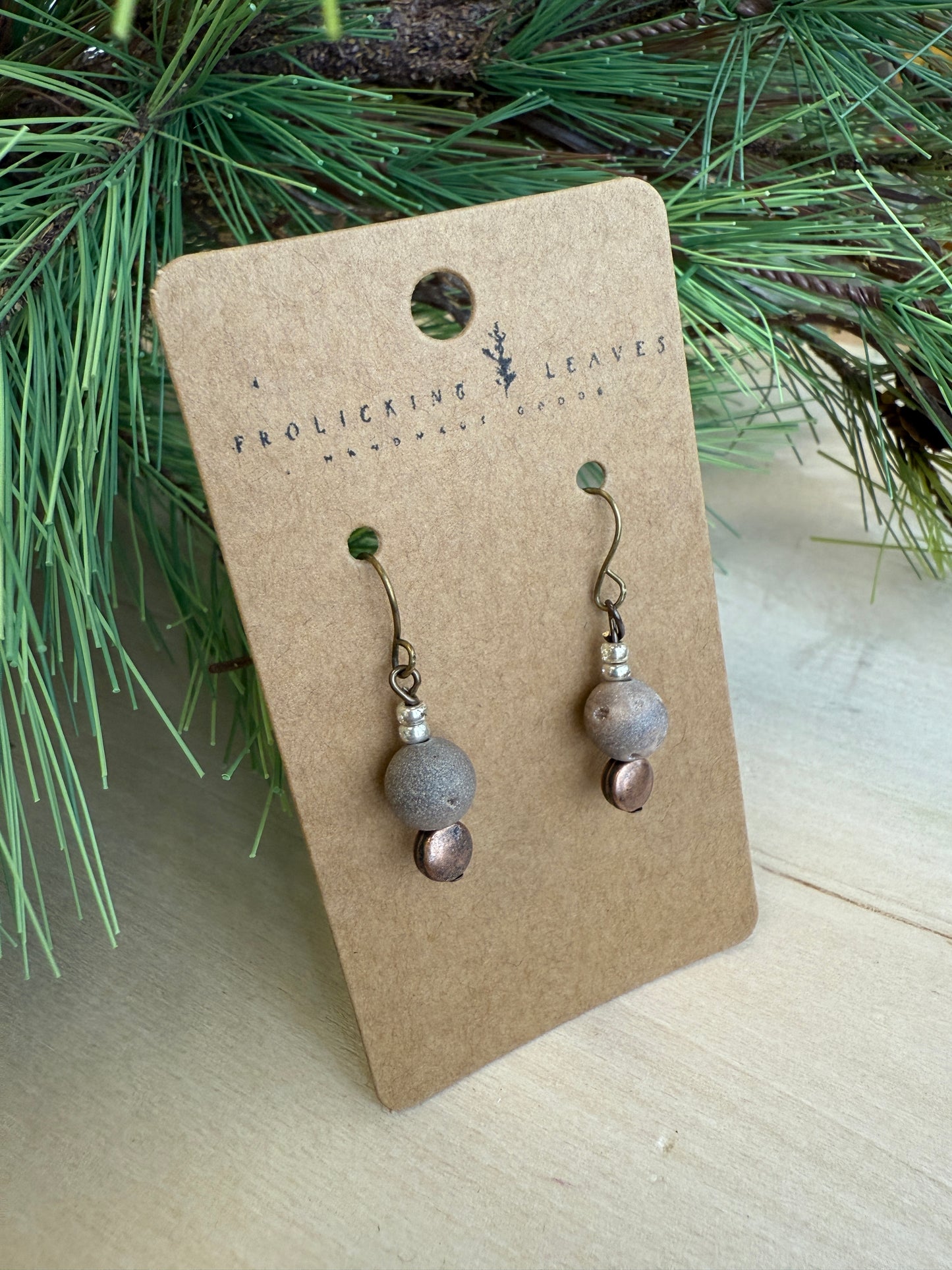 Agate Drop Earrings