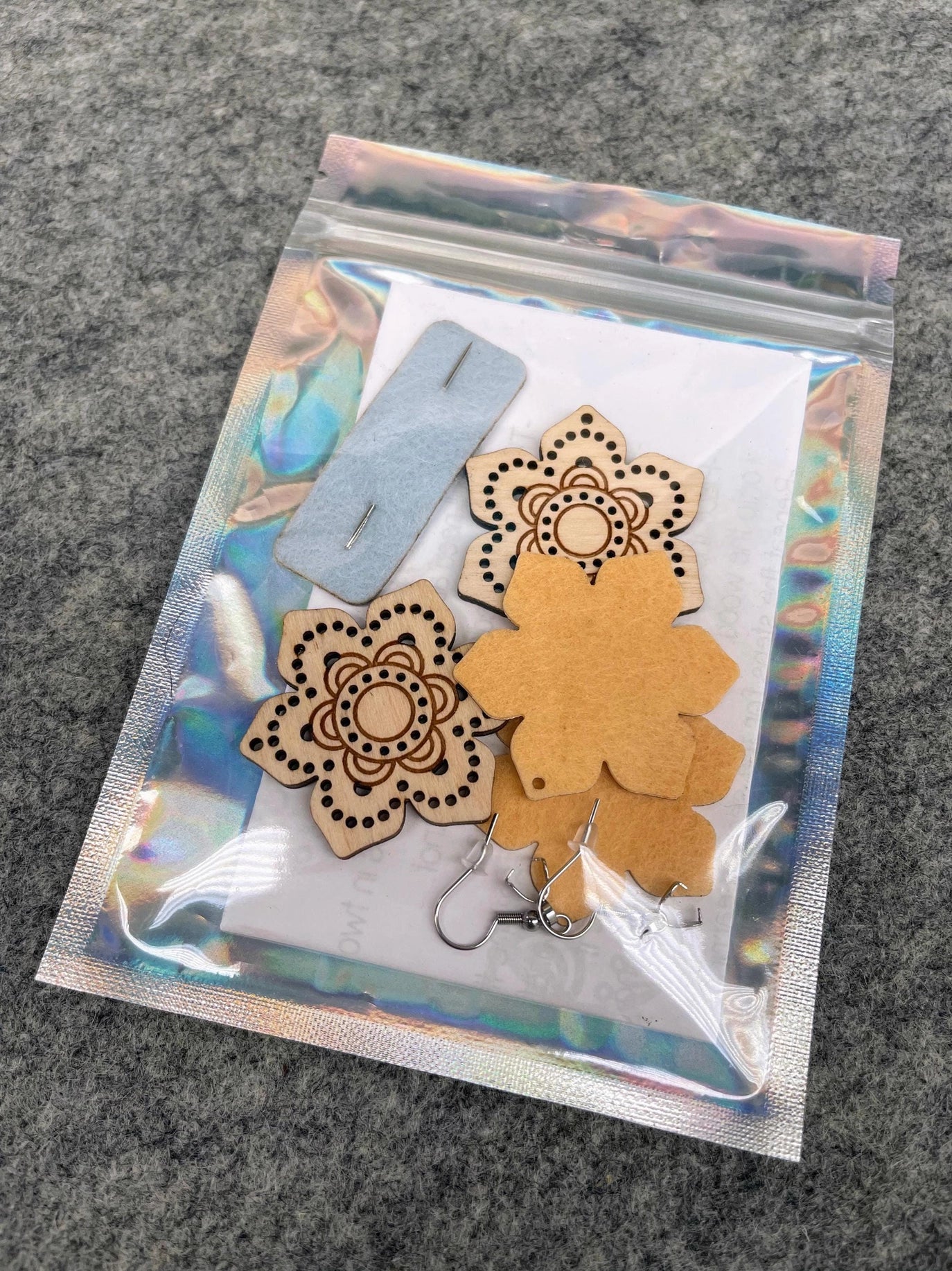 DIY Embroidered Earrings Chevron