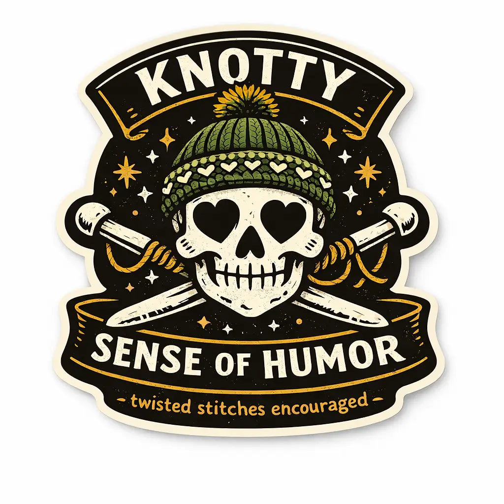 Knotty Sense of Humor Sticker Vinyl Sticker