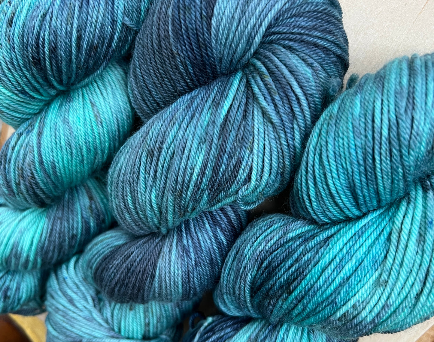 Deep Waters Hand Dyed Yarn