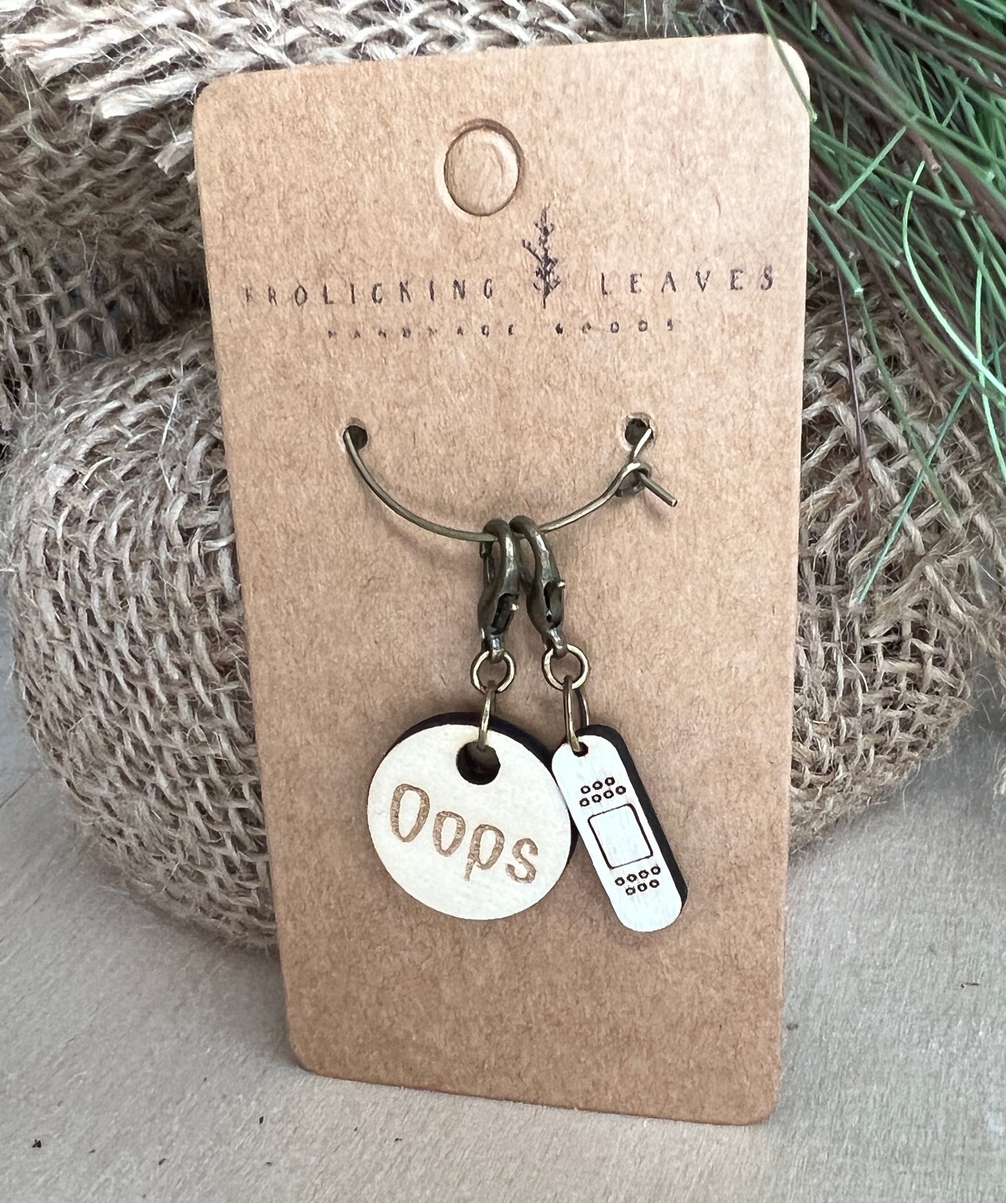 Oops Bandaid Stitch Markers/Progress Keepers