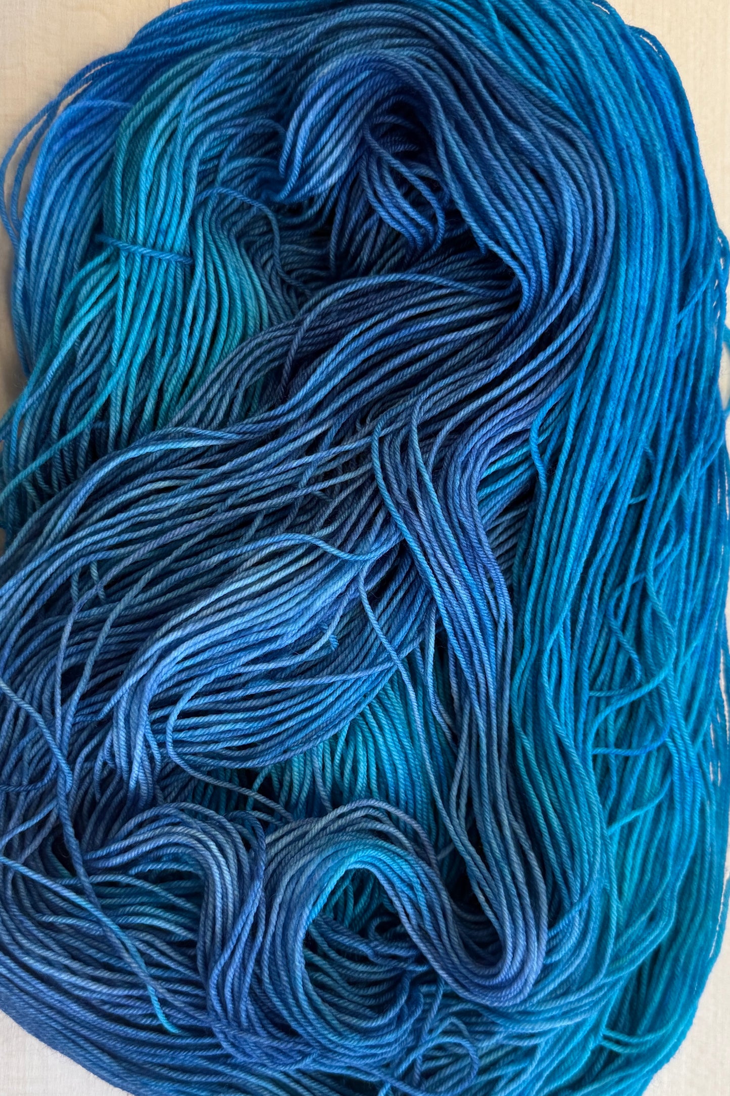Sky Blue Waters Hand Dyed Yarn