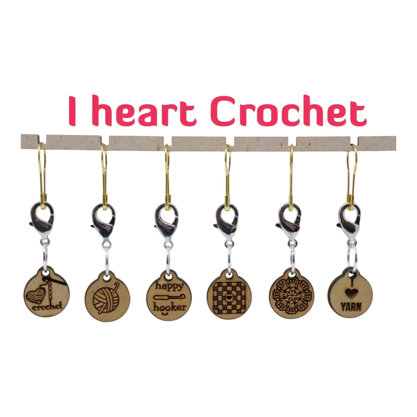 I Heart Crochet Progress Keepers/Stitch Markers
