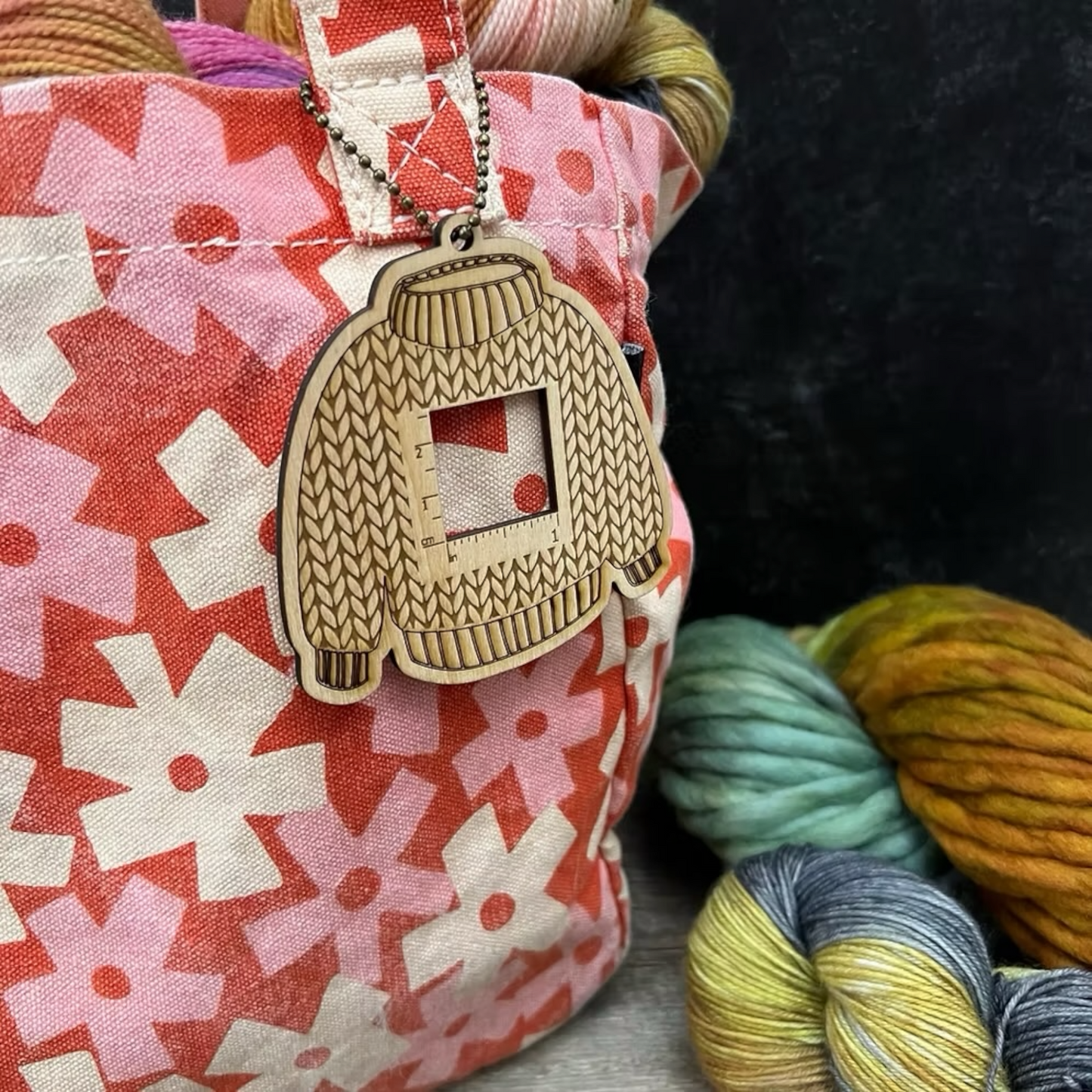 Sweater Gauge Checker | Knit Gauge Tool with Chain