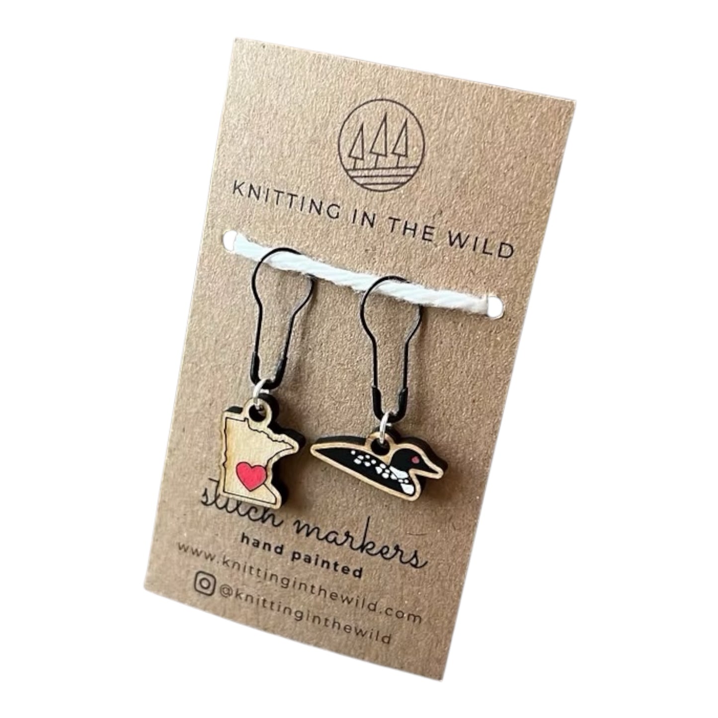Loon & MN Stitch Markers/Progress Keepers
