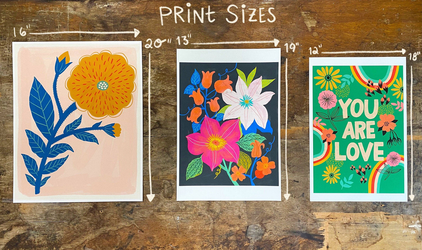 Tulip Botanical - Art Print