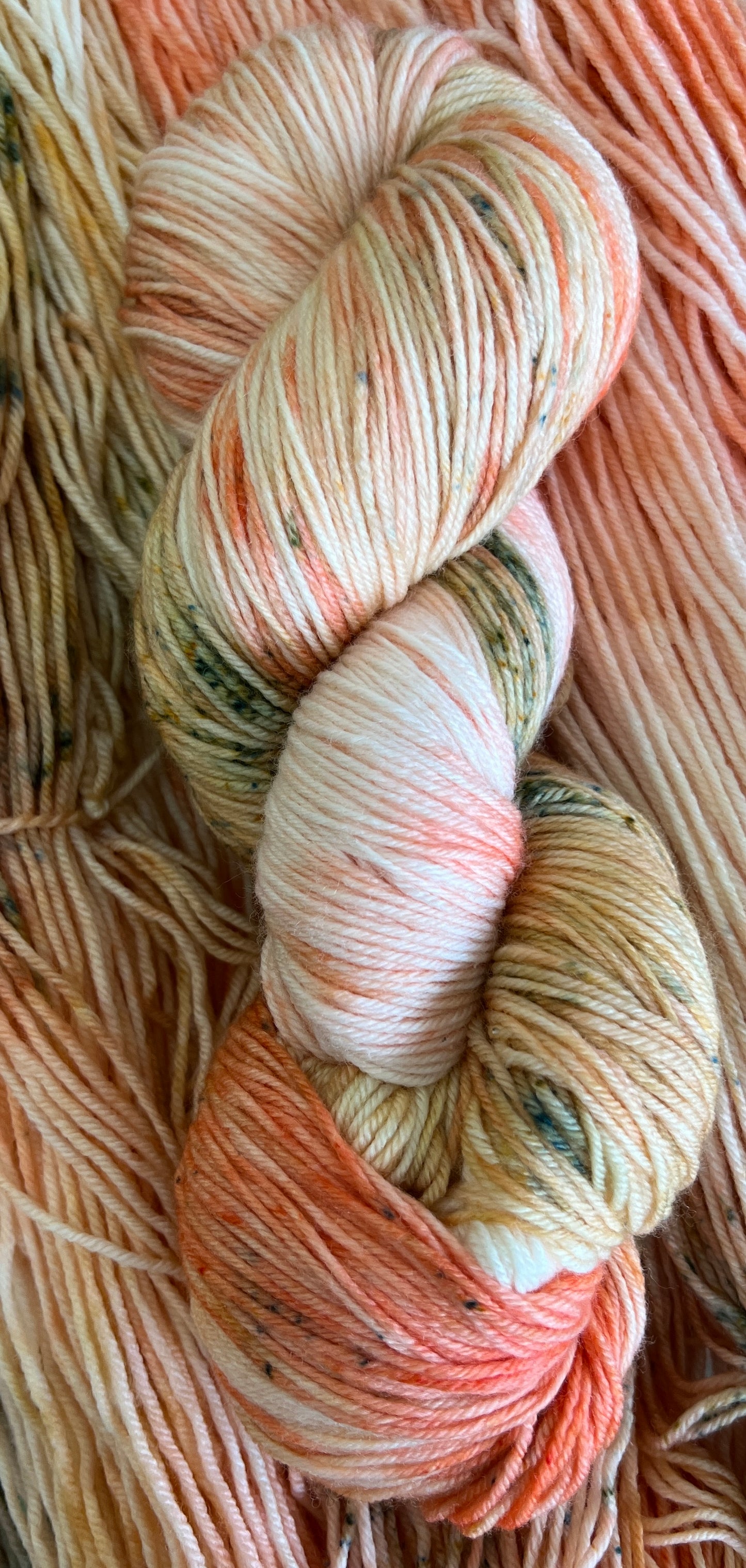 Just Peachy Hand Dyed Yarn