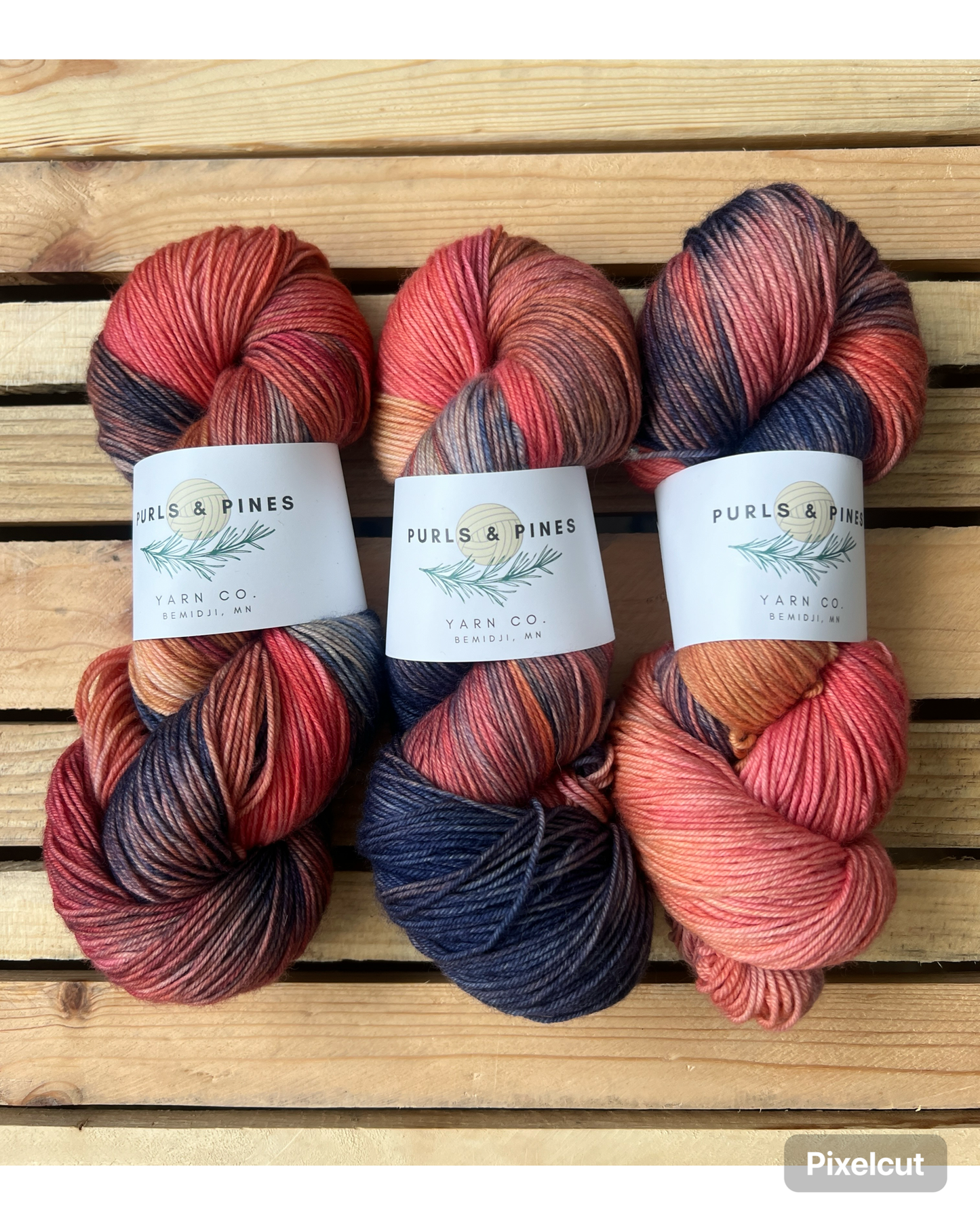 Mountain Sunset Hand Dyed Yarn