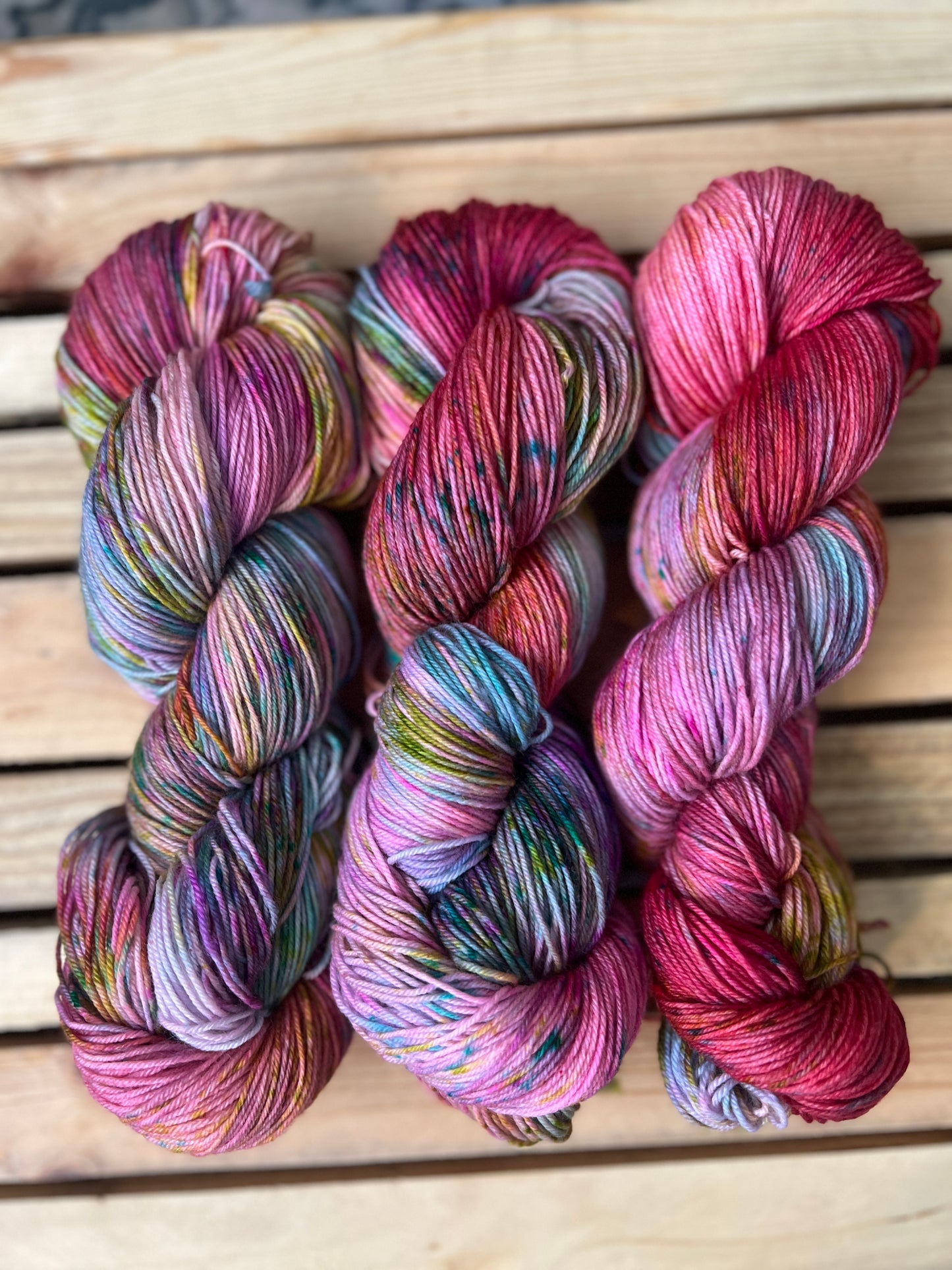 Tulips are Blooming Hand Dyed Yarn