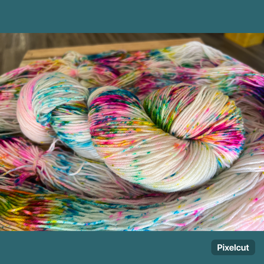 Cotton Candy Hand Dyed Yarn