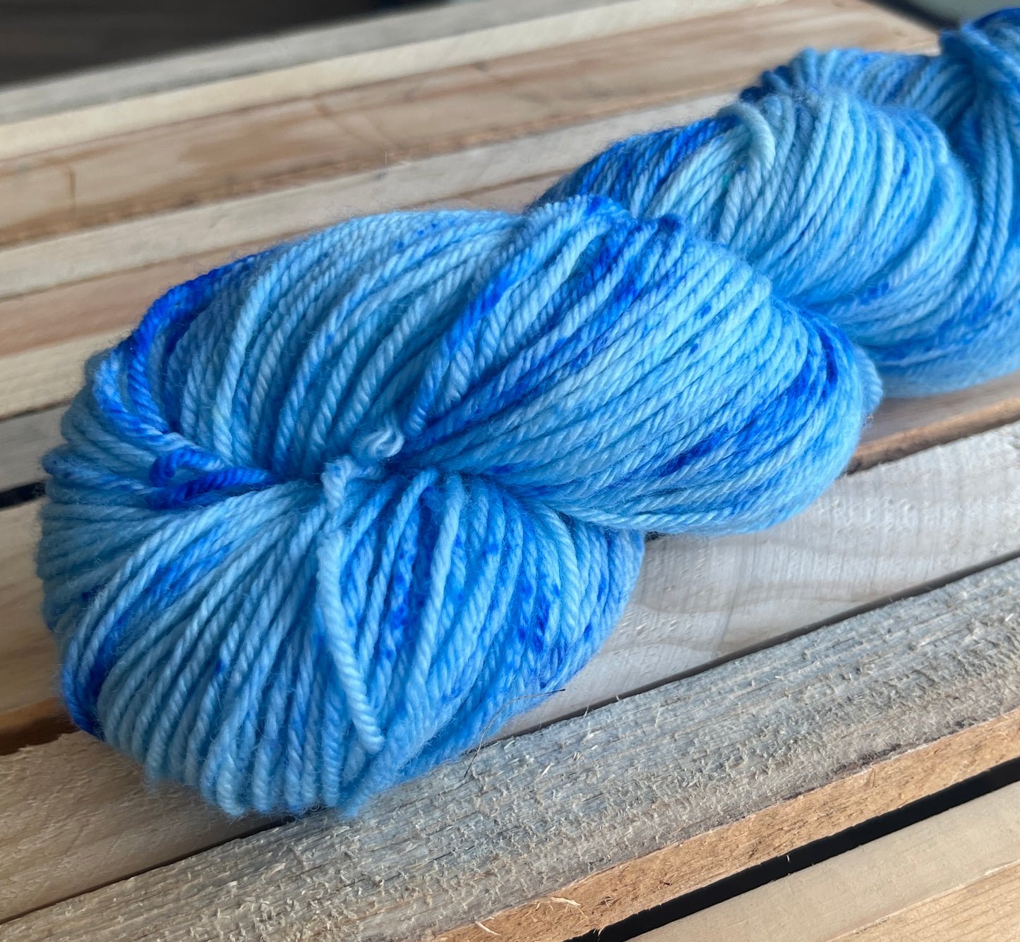 Blue Suede Shoes Hand Dyed Yarn