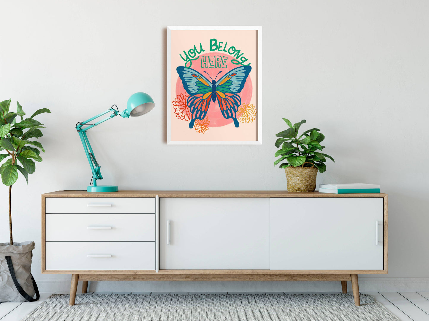 You Belong Here Art Print - Inclusive/Encouraging/Positivity