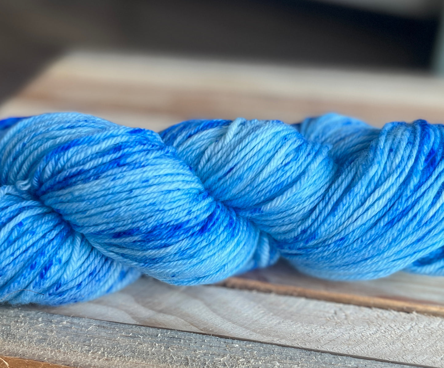 Blue Suede Shoes Hand Dyed Yarn