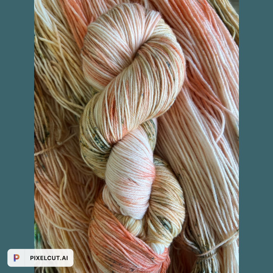 Just Peachy Hand Dyed Yarn