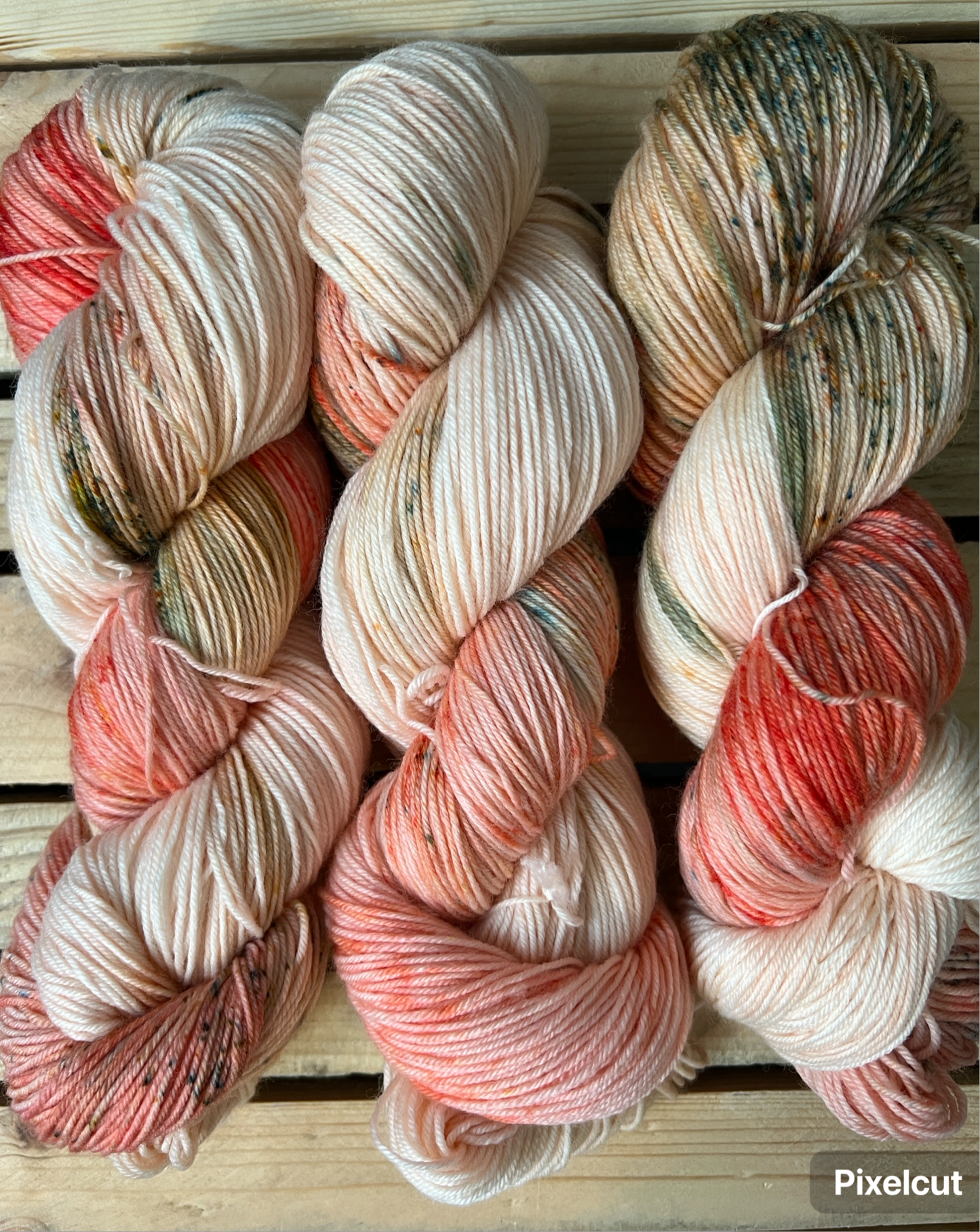 Just Peachy Hand Dyed Yarn