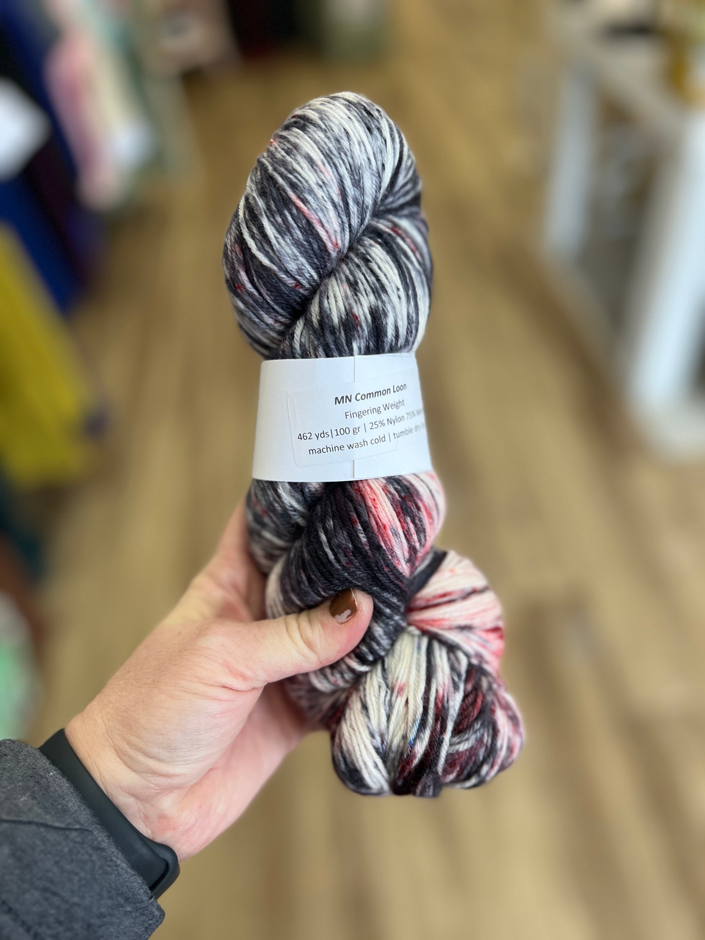 MN Common Loon Hand Dyed Yarn