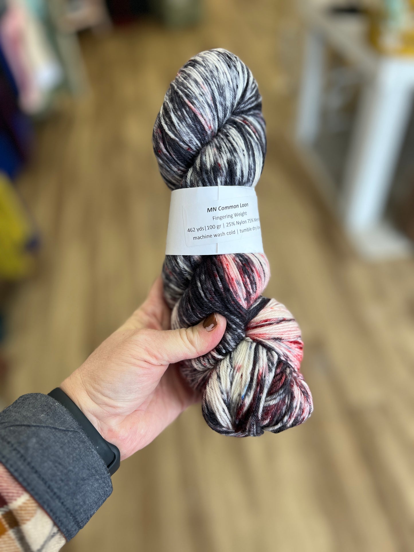 MN Common Loon Hand Dyed Yarn