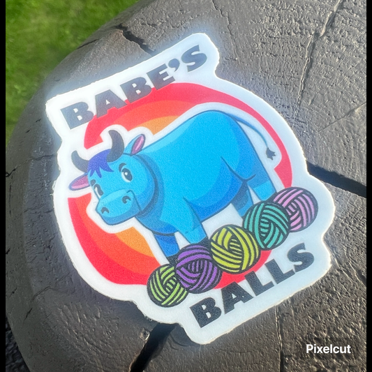 Babe’s Balls Yarn Sticker