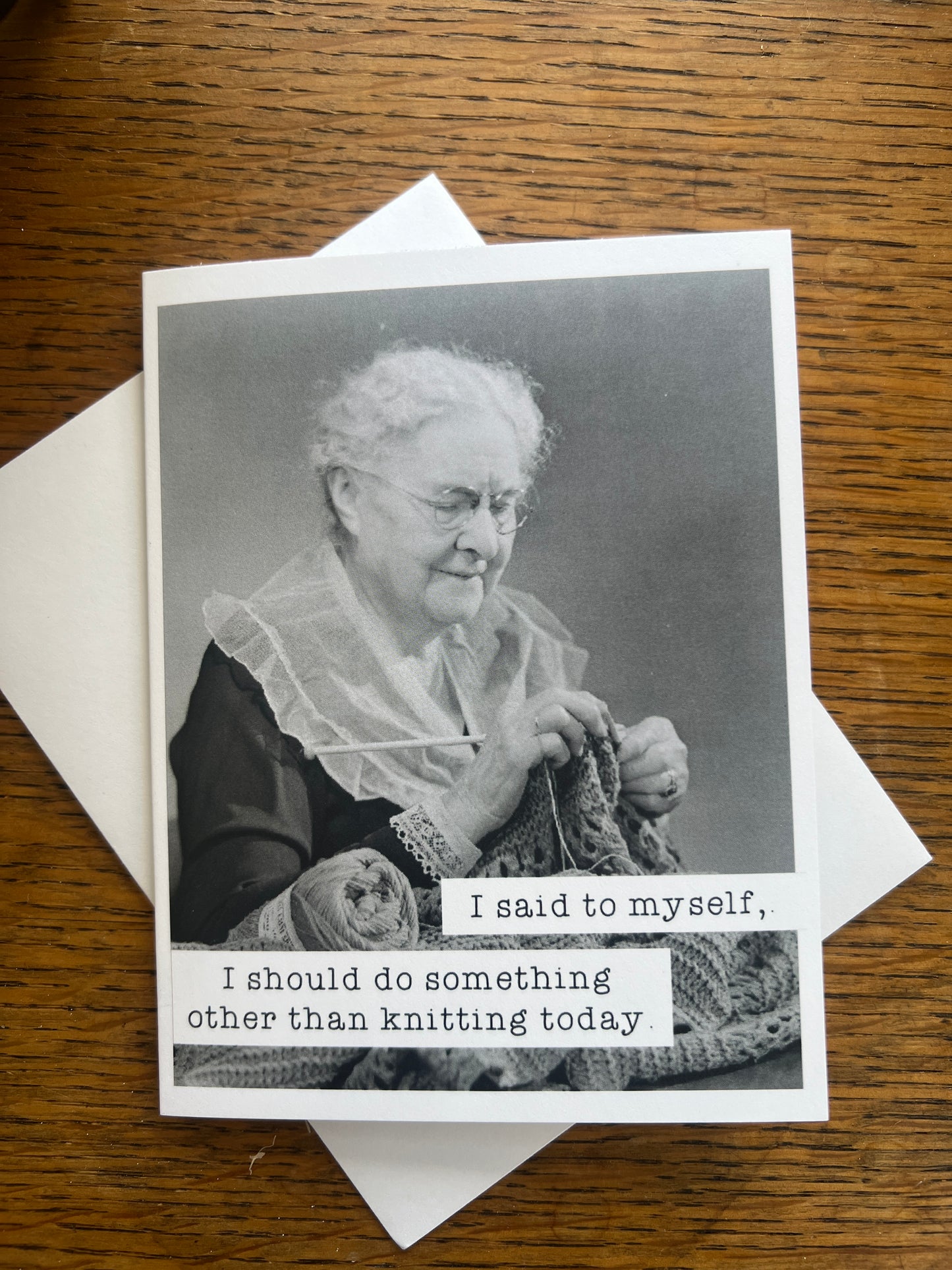 Snarky Yarnie Greeting Card-Other Than Knitting