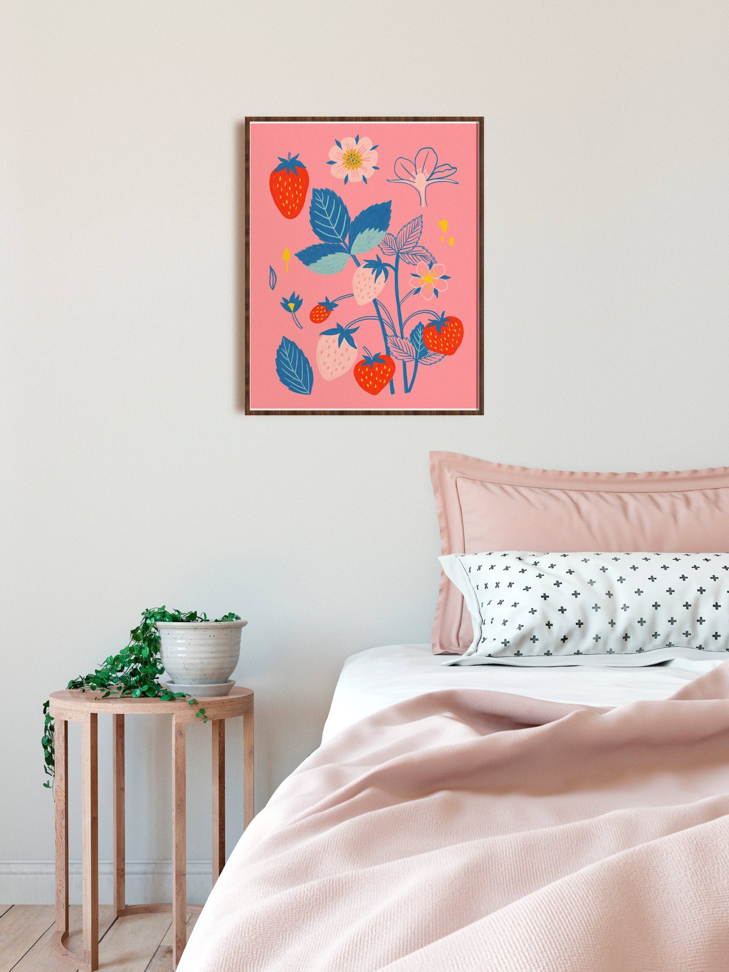 Fresh Garden Strawberries - Art Print