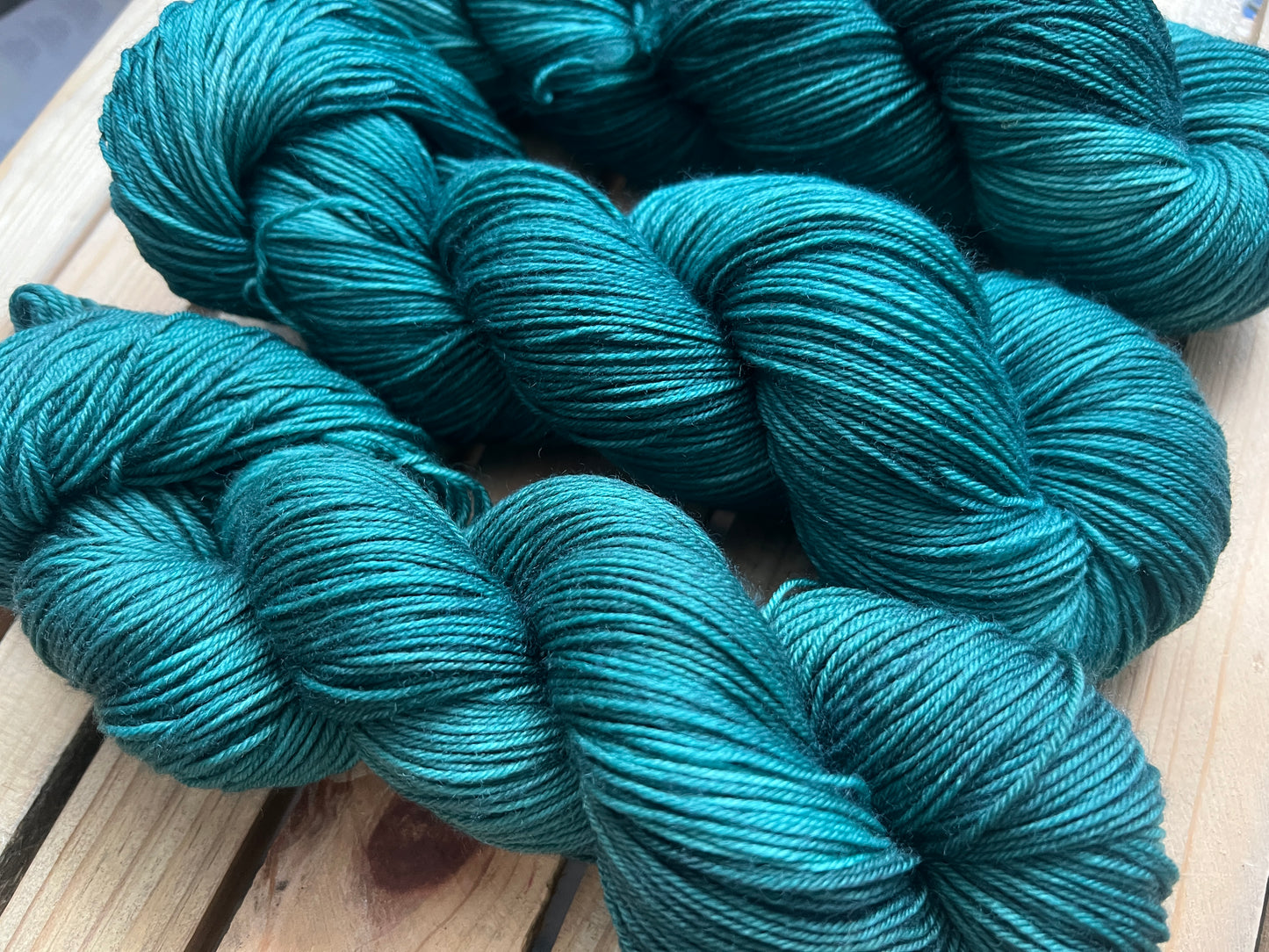 Blue Spruce Hand Dyed Yarn