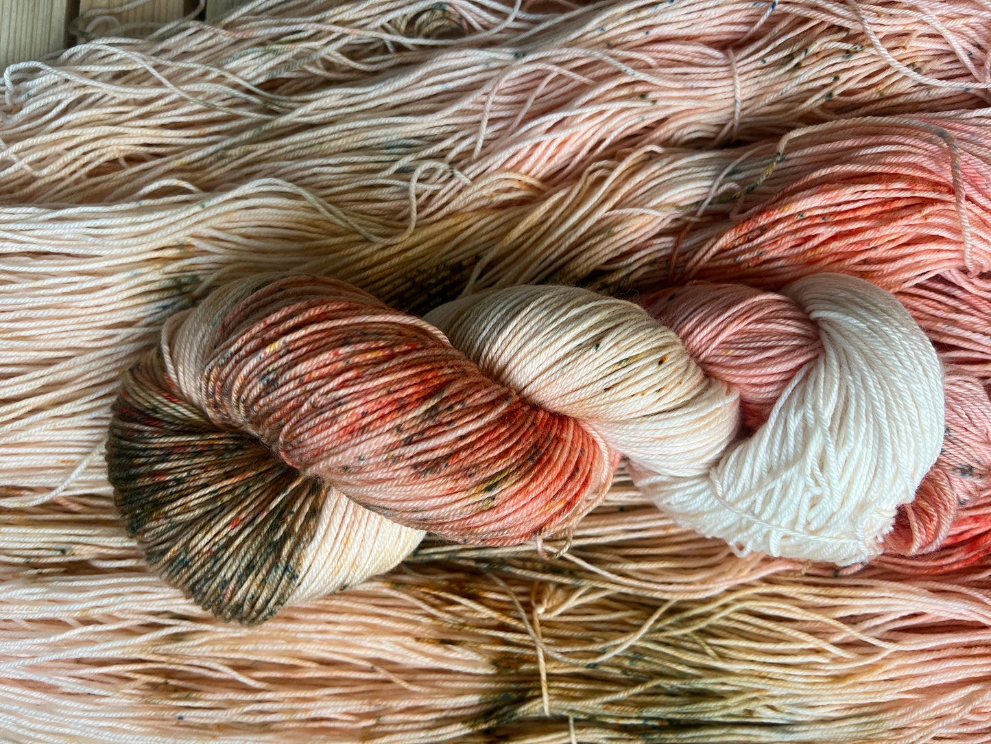 Just Peachy Hand Dyed Yarn