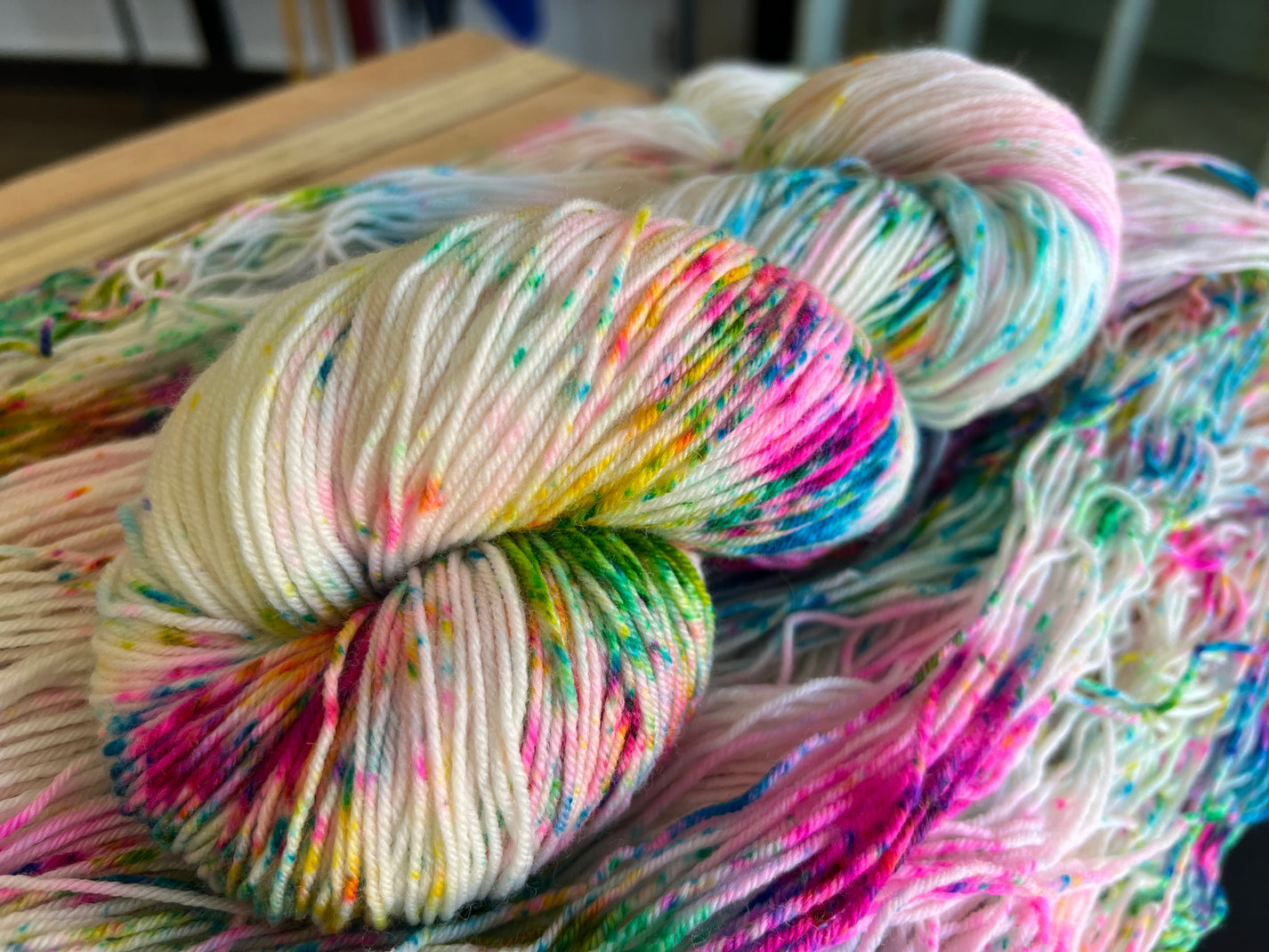 Cotton Candy Hand Dyed Yarn – Purls and Pines Yarn Co.