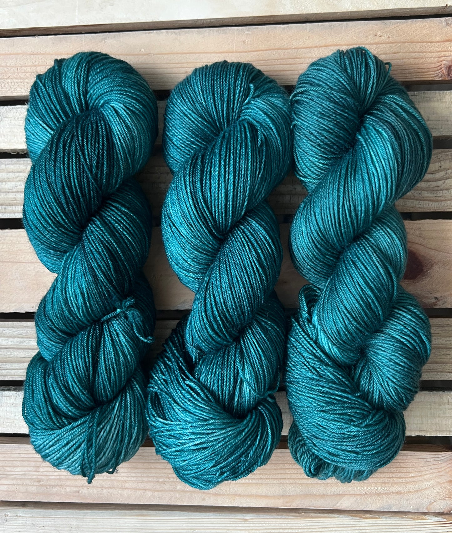 Blue Spruce Hand Dyed Yarn