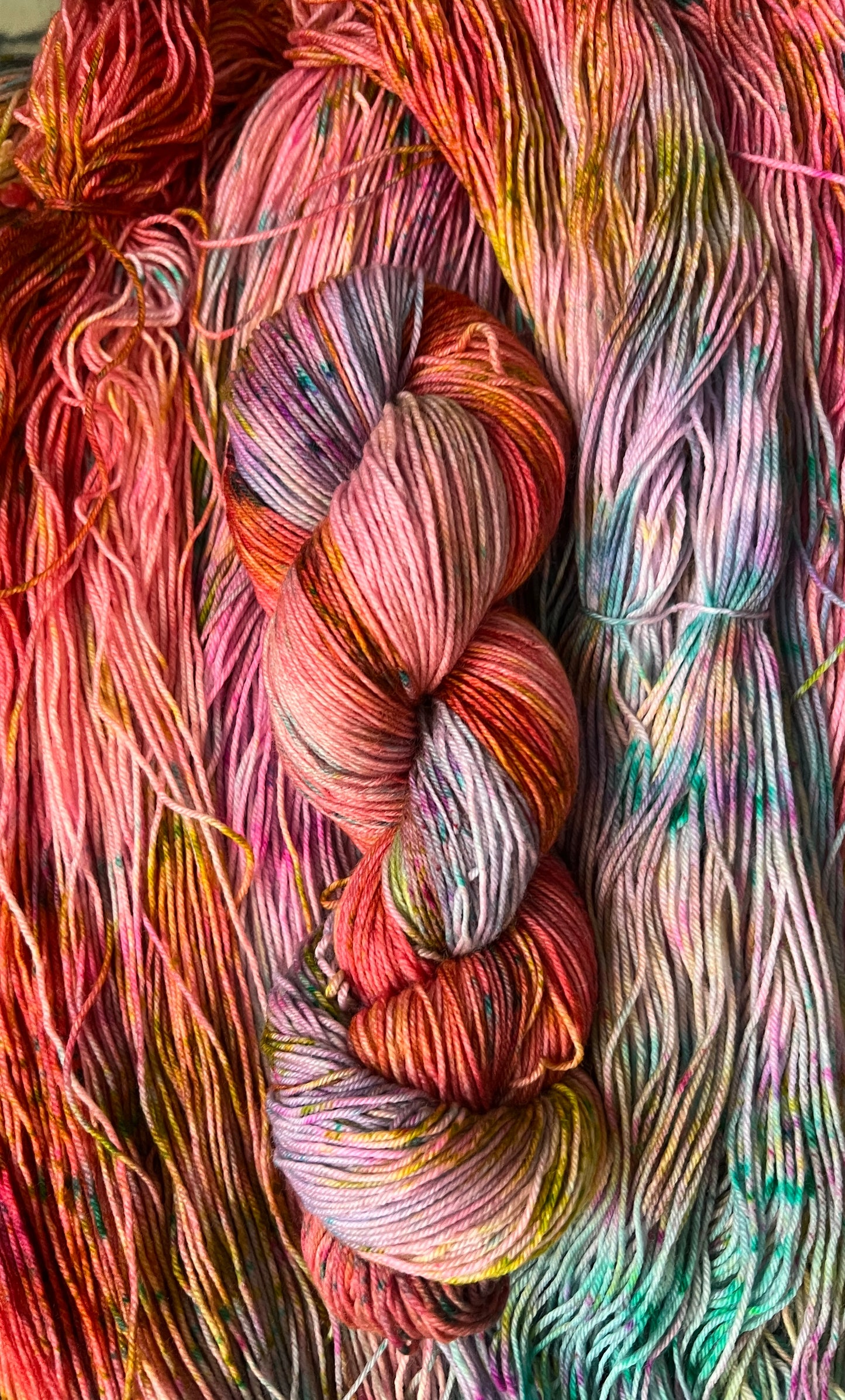 Tulips are Blooming Hand Dyed Yarn