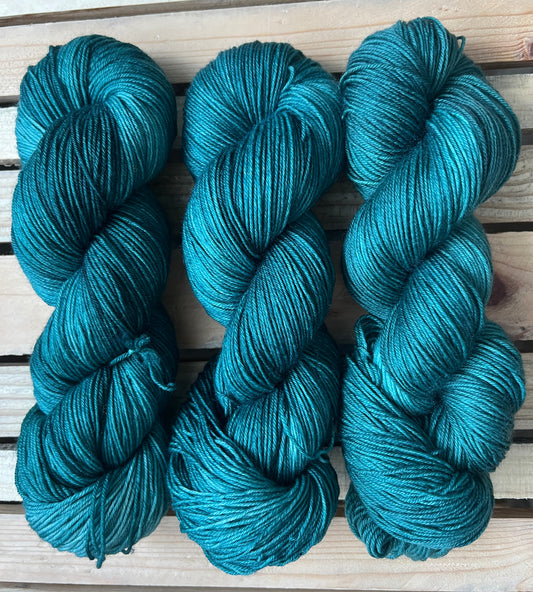 Blue Spruce Hand Dyed Yarn