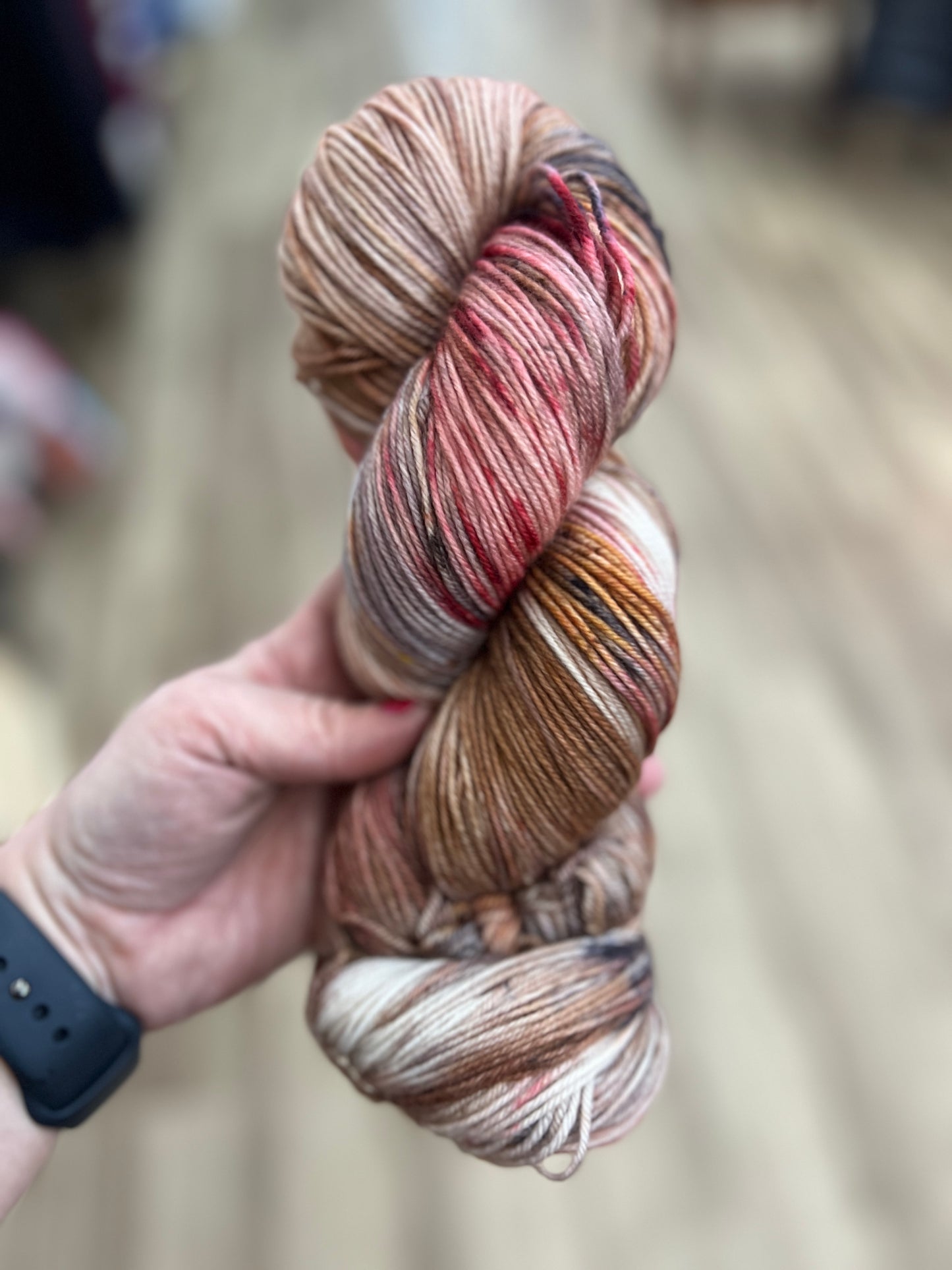Chestnuts Roasting Hand Dyed Yarn-Purls and Pines Yarn Co.