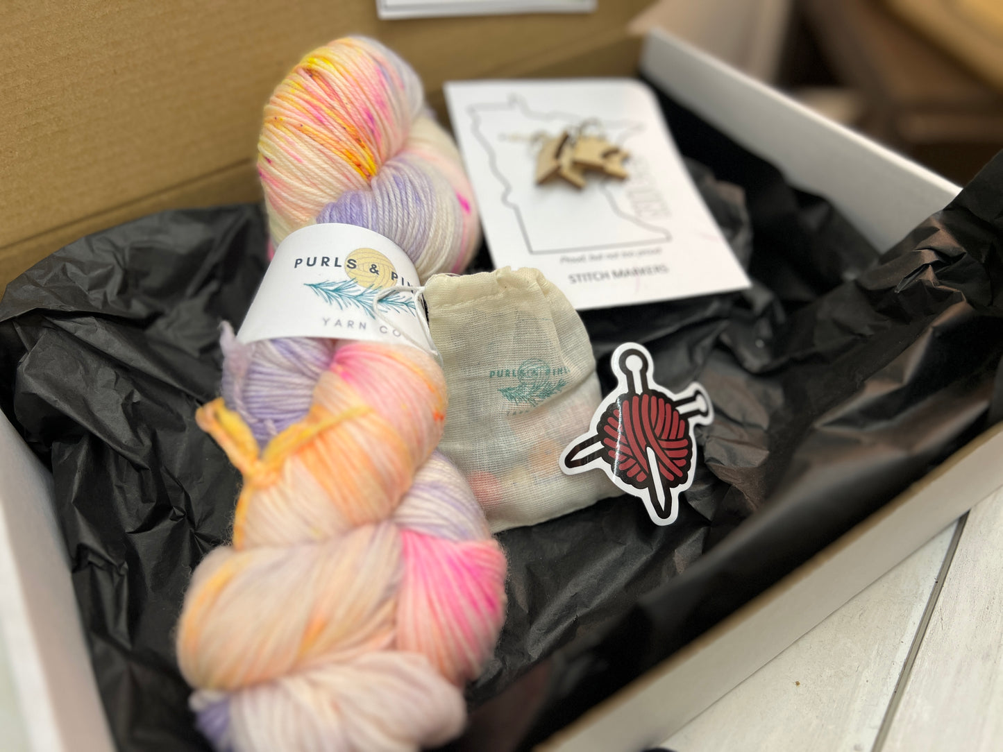 Monthly Hand Dyed Yarn Box Subscription