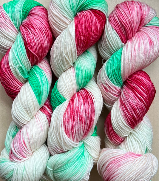 Christmas Sugar Hand Dyed Yarn