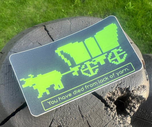 Oregon Trail Yarn Sticker