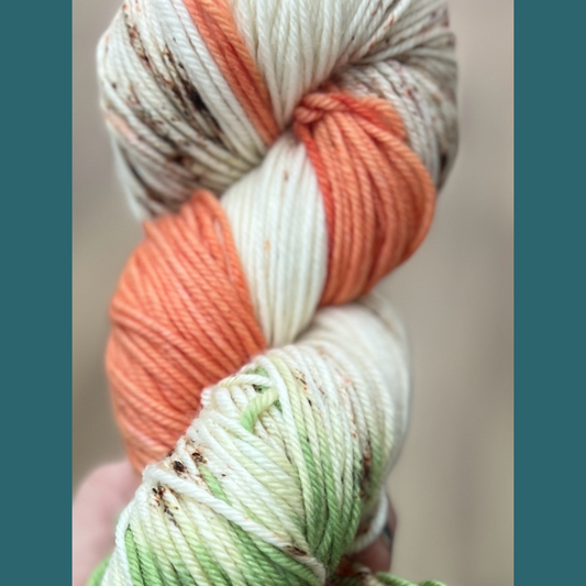 Papaya Hand Dyed Yarn