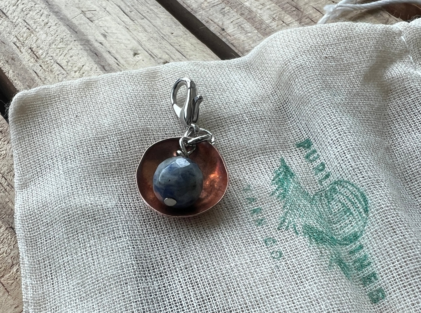 Copper Bowl and Sodalite Progress Keeper