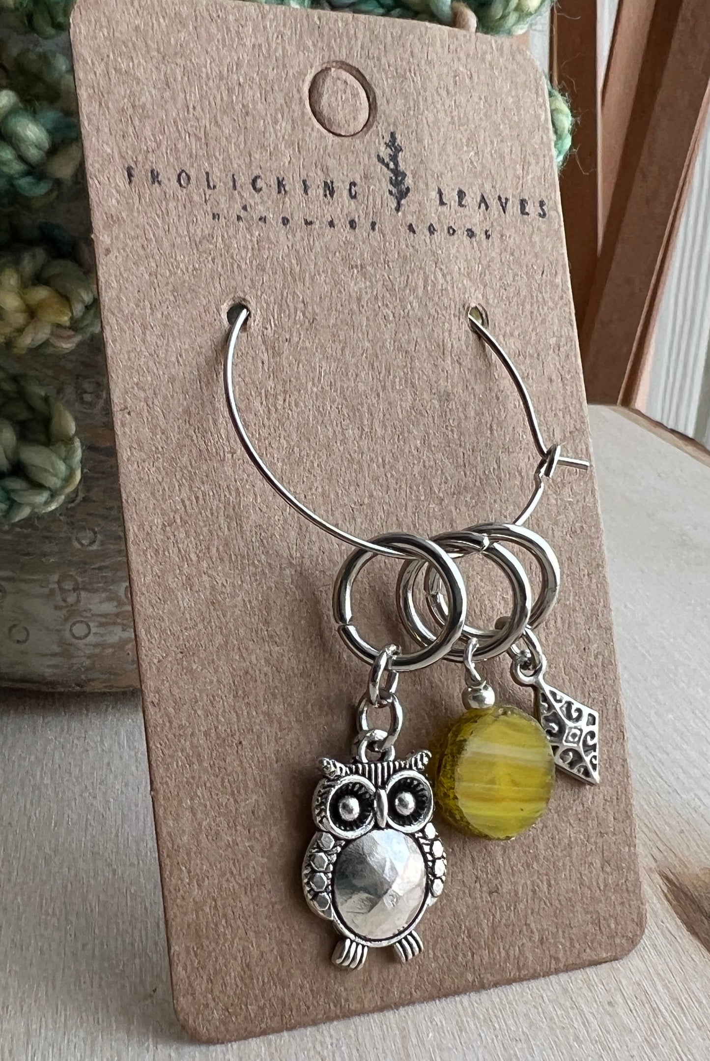 Owl Stitch Markers/Progress Keepers