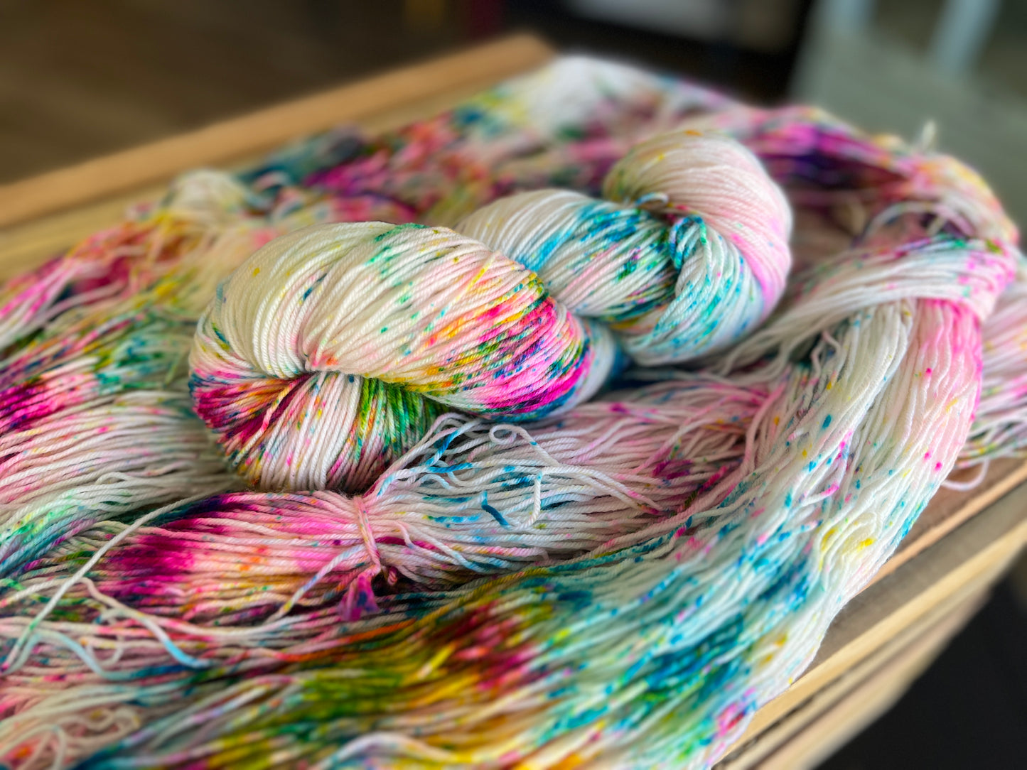 Cotton Candy Hand Dyed Yarn