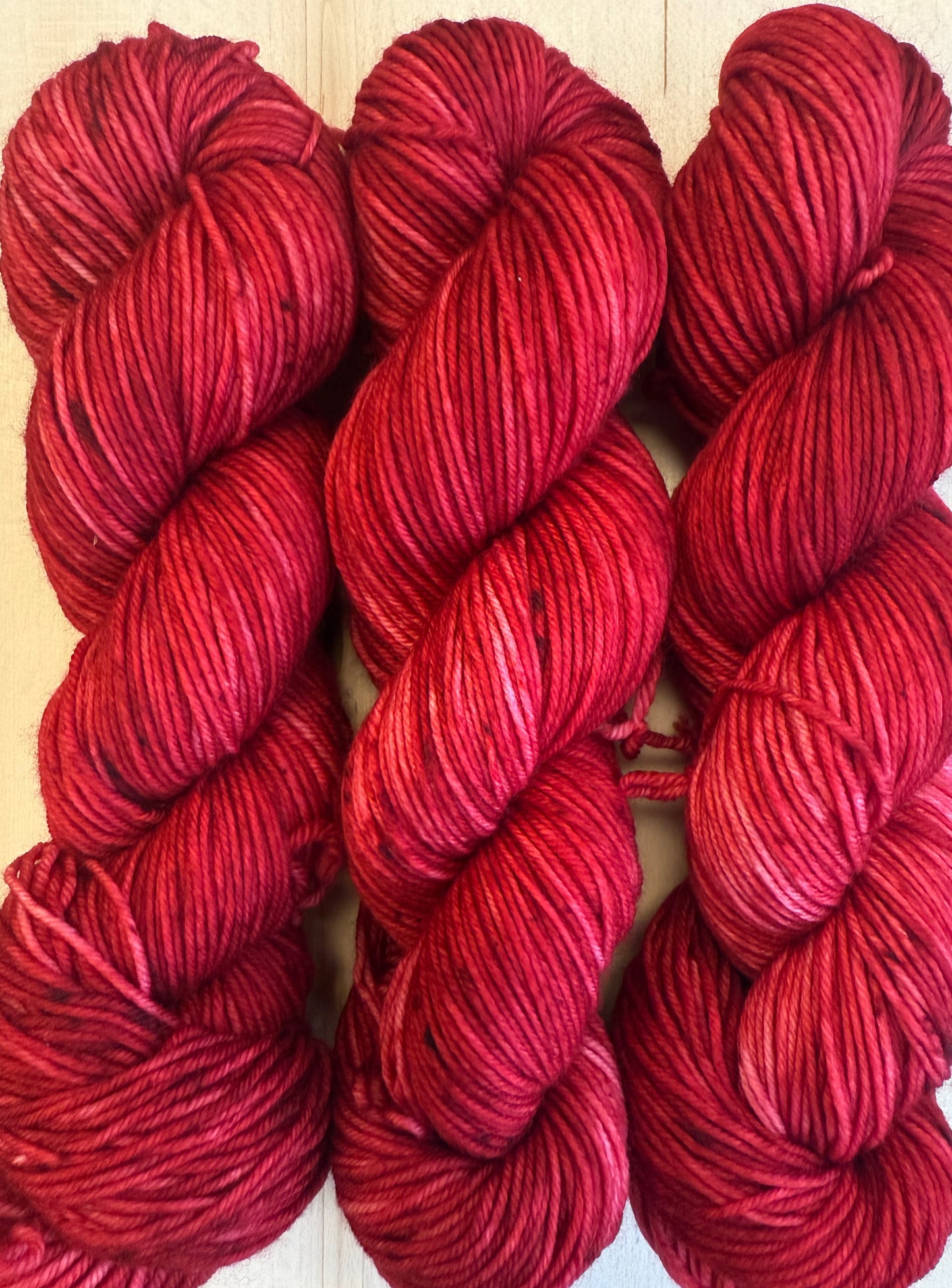 Cherry Bomb Hand Dyed Yarn