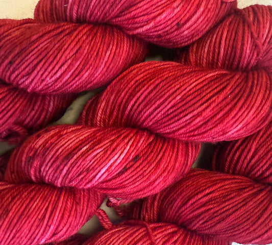 Cherry Bomb Hand Dyed Yarn