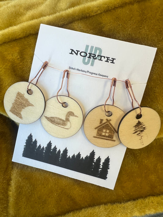 Up North Stitch Markers/Progress Keepers