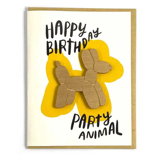 Party Animal - Balloon Animal Magnet Greeting Card