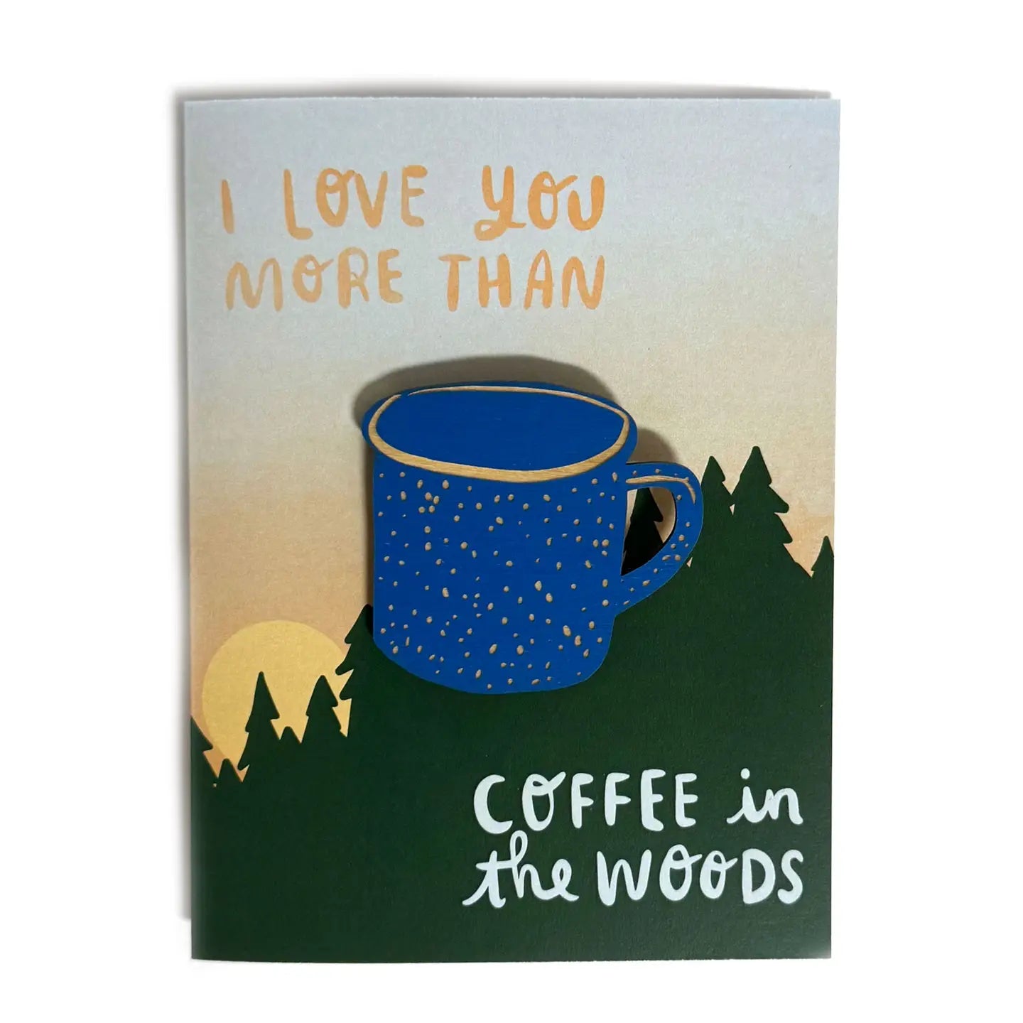 I Love You - Coffee Magnet Greeting Card