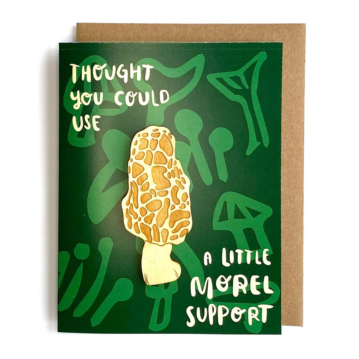 Morel Support - Mushroom Magnet Greeting Card