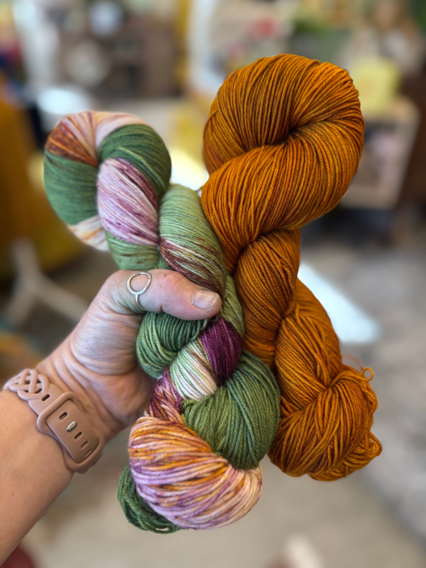 Apple Cider Donut Hand Dyed Yarn