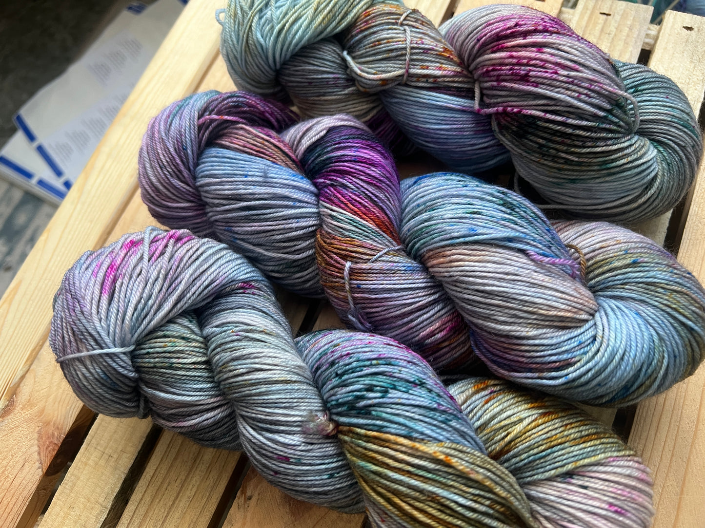 Lilacs in Bloom Hand Dyed Yarn