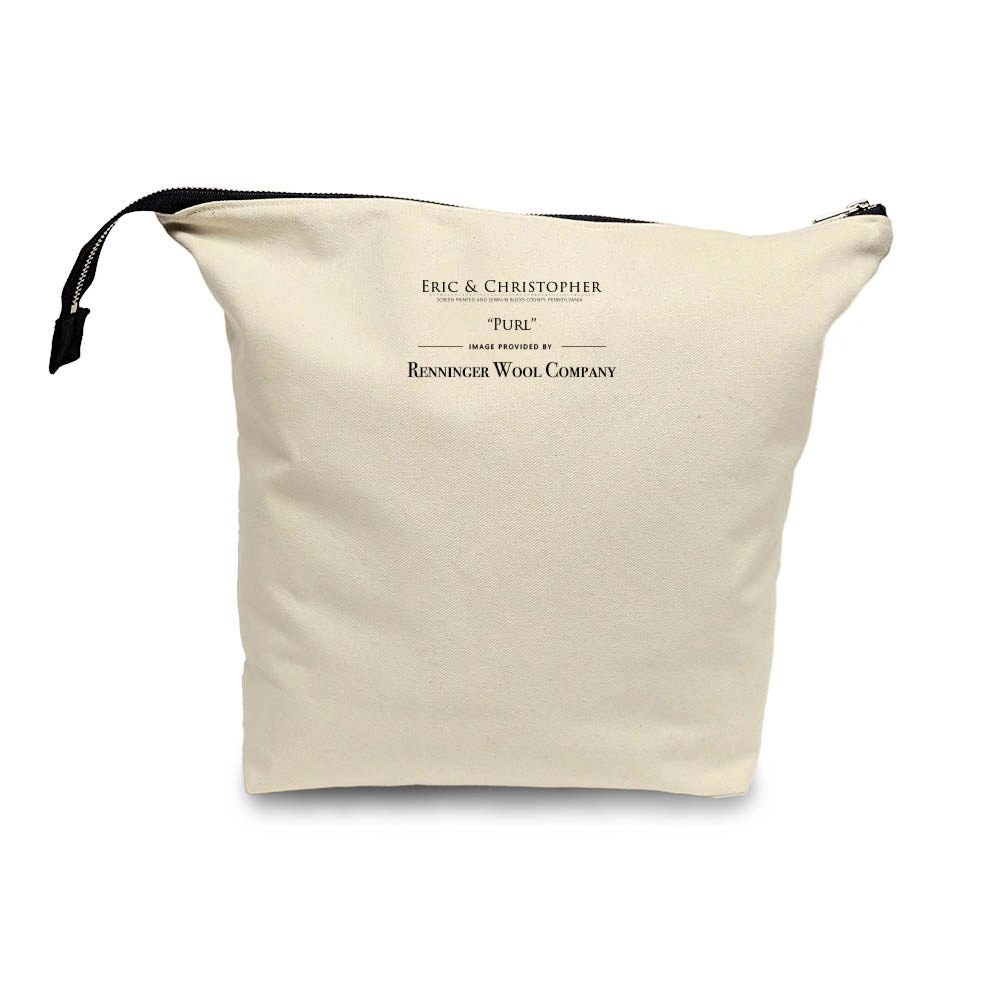 Purple Poppies Small Project Bag