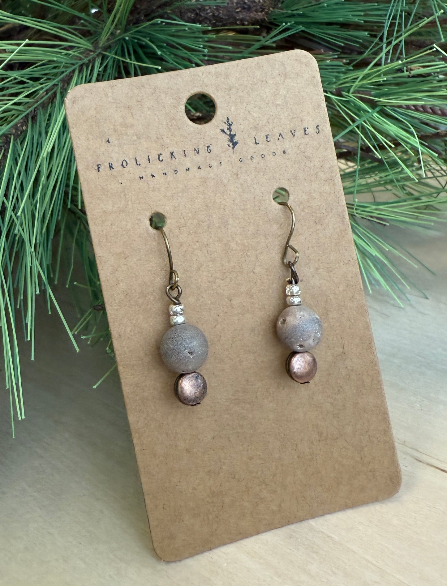 Agate Drop Earrings