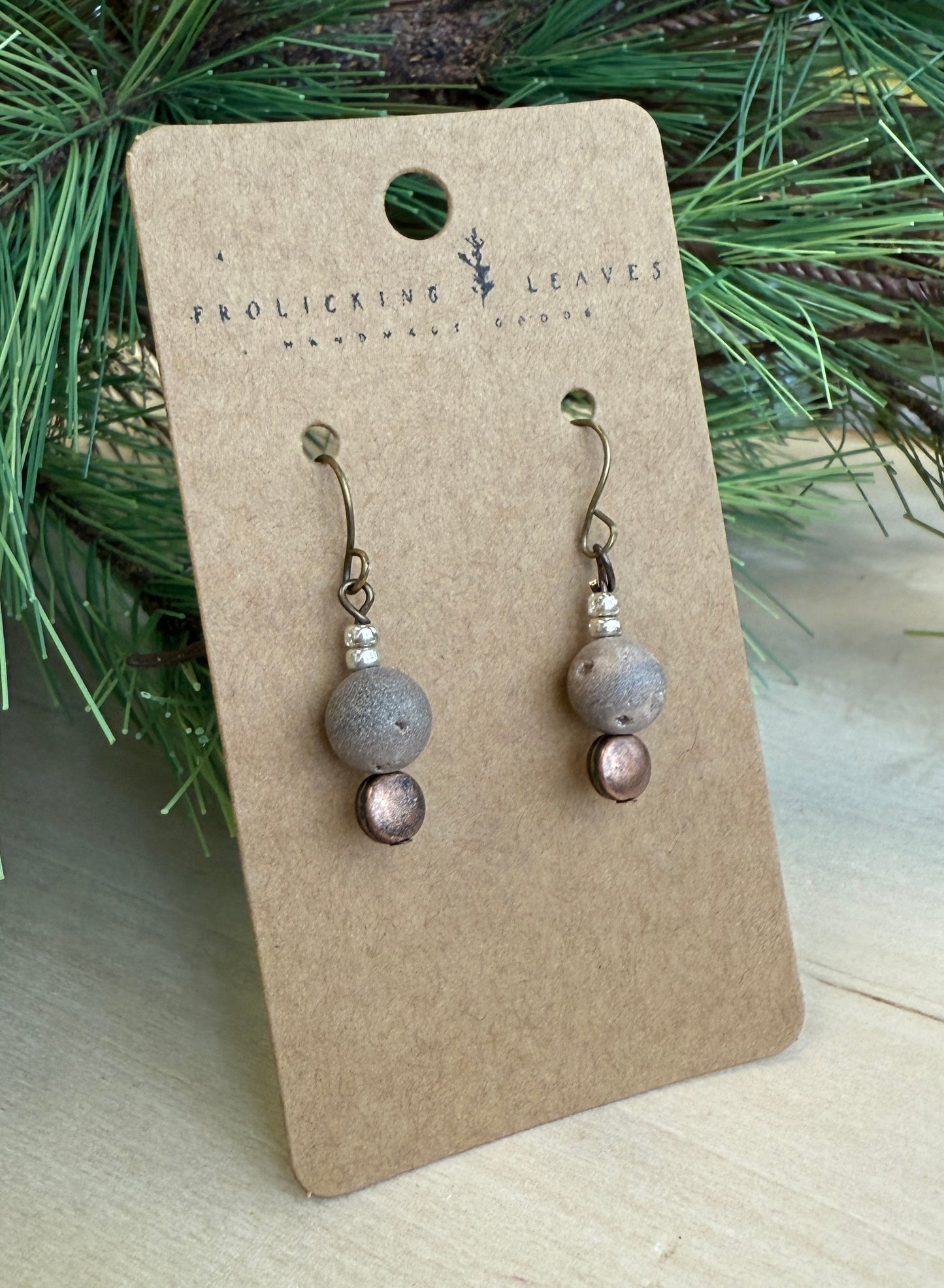 Agate Drop Earrings